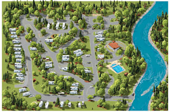 clickable interactive rv park map plat map site plan
