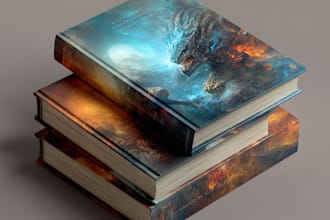 do a professional book cover, paperback, ebook hardcover and dust jacket