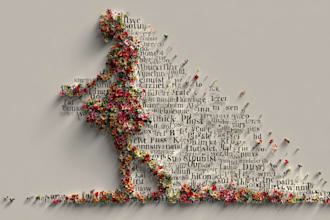 design an amazing word art or put words in any shape