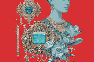 design fashionable jewelry pieces and collections