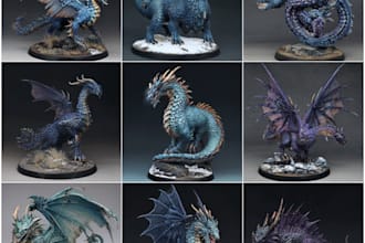 professionally paint your fantasy and sci fi miniatures with stunning detail