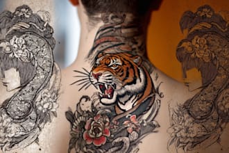 make personalized japanese tattoo design services
