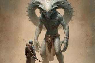 draw fantasy, mythology, aliens, monster illustration