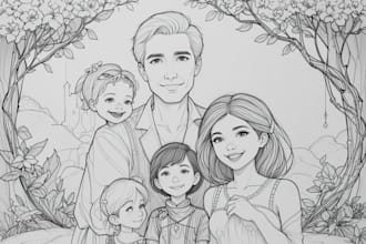 design a disney family portrait