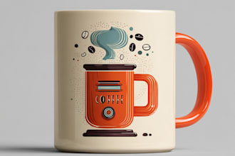 do coffee mug design, custom mug design