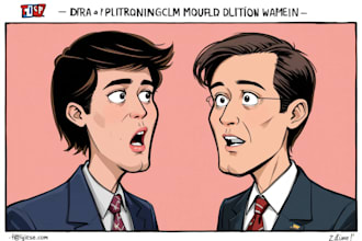 draw satire, editorial or political satire for you