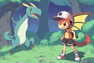 create pokemon fan art, fakemon, and pokemon trainer