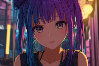 make digital illustration,original character art, anime art