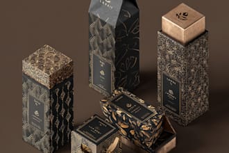 create premium box, label, food packaging design that sells