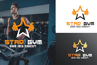 design modern sports, gym and fitness logo