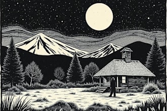 create awesome linocut illustration for your