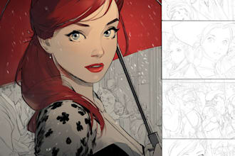 create your dream comic book illustrations and cover