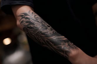 create simplistic line work tattoo designs