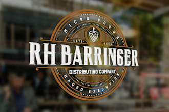 design a vintage custom high quality bar or beer brewery logo