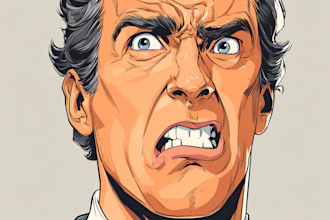 make a political cartoons illustrations
