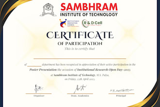 design and email personalized e certificates in bulk to participants