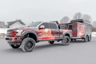 design professional truck, car, van, boat wrap for you