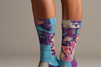 do custom sublimation sock design