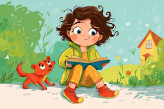 do children book illustrations and children book cover