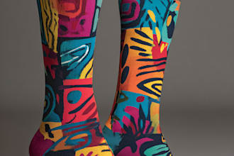 design custom and unique socks design