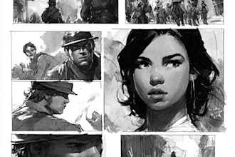 do comics book pages, storyboards, illustrations