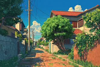 create anime, game, and visual novel background painting