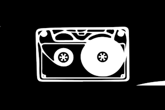 design outstanding cassette tape logo with express delivery