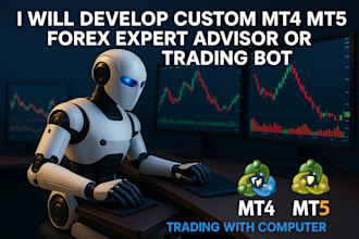 create custom mt4 mt5 forex expert advisor trading bot