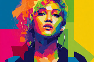 make a beautiful wpap pop art portrait