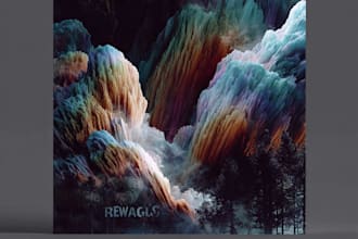 design and animate abstract album cover art