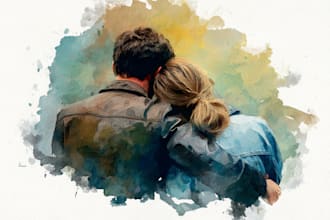 draw water color illustration