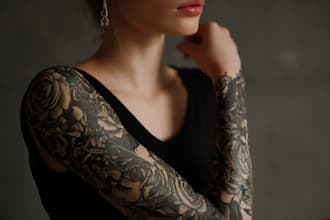 create a tattoo design of tattoo sleeve