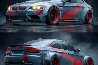 do racing car wrap design, racing car wrap, sports car wrap