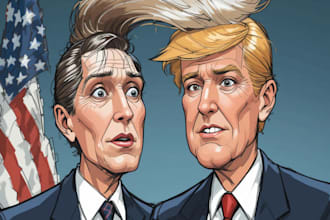 draw digital political cartoons