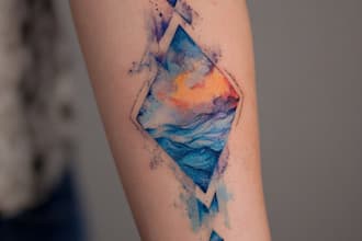 create a tattoo in color or black and white