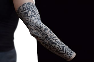 create unique custom geometric tattoo design