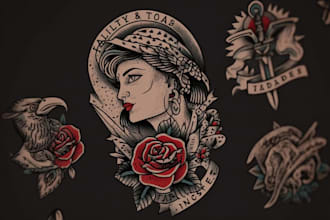 do neo traditional and oldschool tattoo designs
