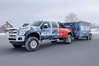 design professional truck, car, van, boat wrap for you