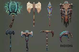 design your fantasy and dnd weapons