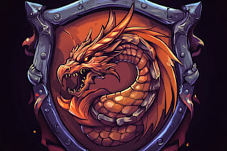 create a fantasy, rpg, nft or sci fi game logo template