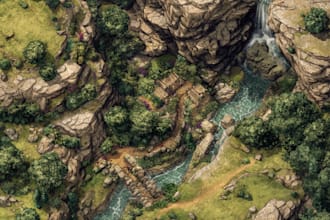 do an amazing world or regional custom fantasy map