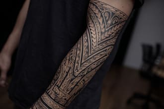 design a polynesian maori tribal tattoo