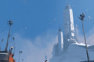 an sci fi art, concept art, sci fi art illustration