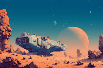 do  sci fi illustration and sci fi art