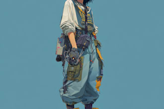 cyberpunk, lofi or streetwear anime illustrations