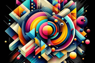 do a unique abstract art for you