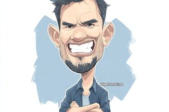 create bighead cartoon caricature from your photo