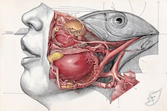 draw detailed medical illustrations