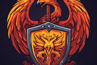draw a professional fantasy, rpg, scifi game, nft logo