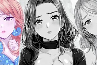 draw anime art for you, your oc or fandom character
